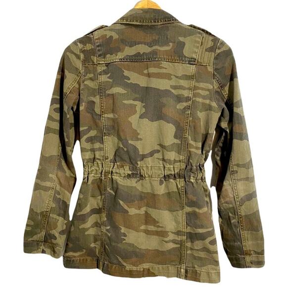 Hippie Laundry Vanilla Star Women’s Khaki Green Camo Anorak Jacket, Size Small - Picture 3 of 13